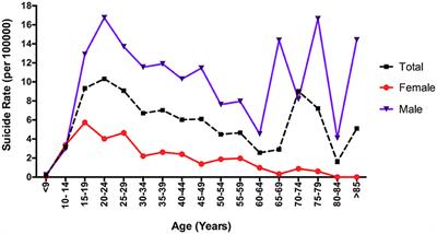 Demographic and Clinical Characteristics of Completed Suicides in Mexico City 2014–2015